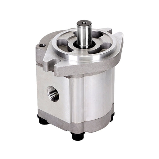 Metal mechanical component on a white background