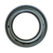 Metallic oil seal on a white background