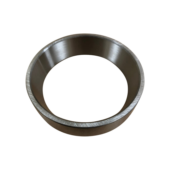 Metallic ring on a white background