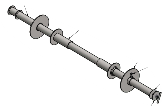 5816-FA – Arbor Assembly Kit (Arbor, Lock Collar & Hardware)