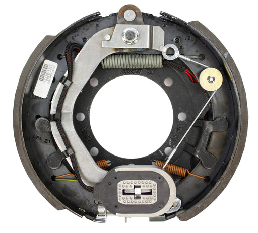 Brake drum assembly on a white background