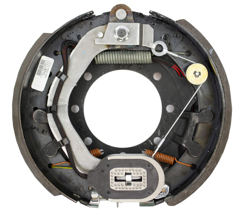 Brake drum assembly on a white background