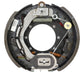 Brake drum assembly on a white background