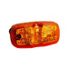 Amber LED trailer light on a white background